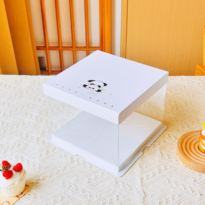 6/8-inch cartoon birthday cake box 6/8-inch New paper cover Western pastry cake box gift cake box