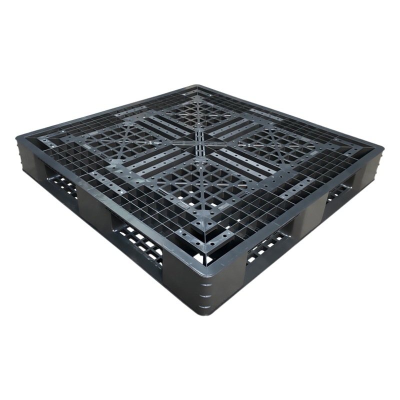 Black plastic tray black acrylic reinforced marine container disposable shipping turnover card board steam-free plastic pallet