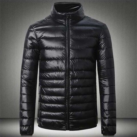 Picture of New Light Down Cotton-padded Jacket Men's Short Vertical Collar Jacket Young Men's Thin Down Cotton-padded Jacket Men's Ultra-light Style