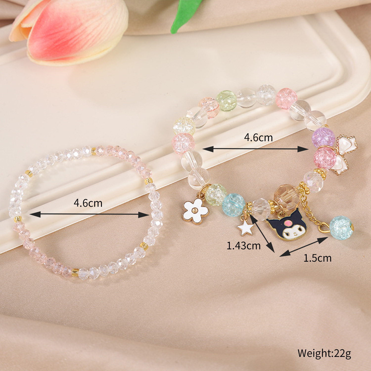 Picture of Children's Bracelet Bracelet Bracelet Beaded Crystal Women's Cute Students Girls' Bracelet Children's Gift