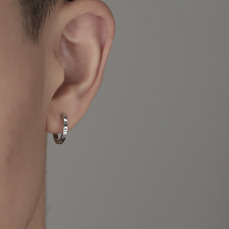 Earrings Men's 2022 New Fashion Personalized Men's Niche Design Sense Ear Studs Fashionable Cool Ear Jewelry for Men