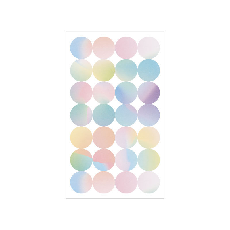 Picture of Donut Loose-leaf Paper Hole Patch Loose-leaf Repair Transparent Paste Protective Paper A5A6A7 Universal Ring Sticker