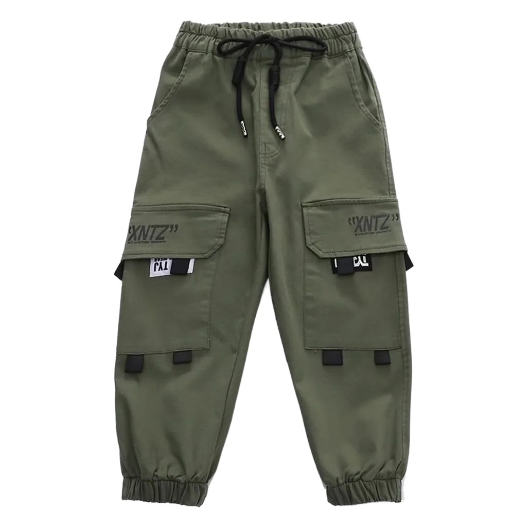 Spring and Autumn New Boys' Baby Pants Loose Trendy Crane Pants Wholesale Boys Student Casual Pants