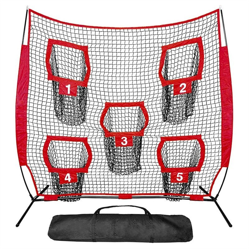 Picture of 7X7Ft Rugby Net Five Hole Quarter Throw Practice Net Indoor Outdoor Training Net Wholesale High Density