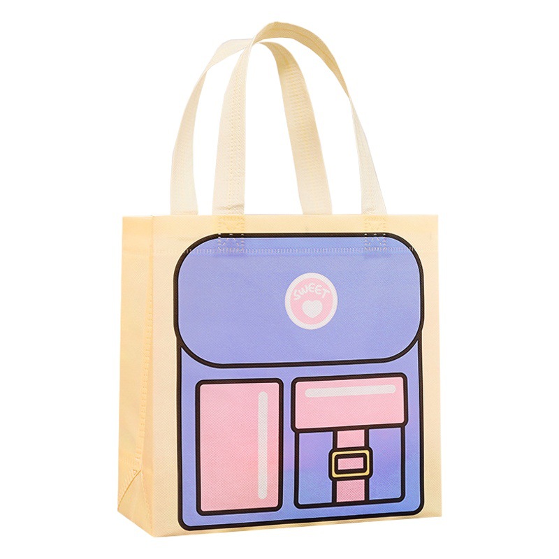 Dopamine handbag student cute non-woven fabric storage bag Children's Day gift bag cartoon gift bag