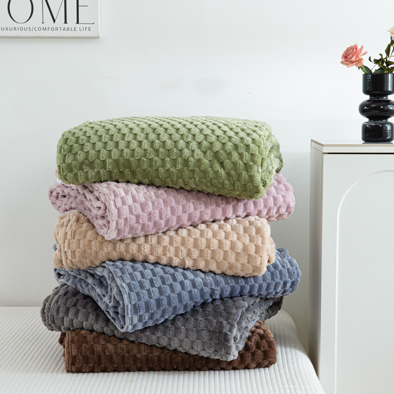 Cross-border Explosions Plain Golden Turtle Fleece Small Blanket Jacquard Blanket Falai Fleece Blanket Cloud Mink Fleece Blanket Coral Fleece Blanket