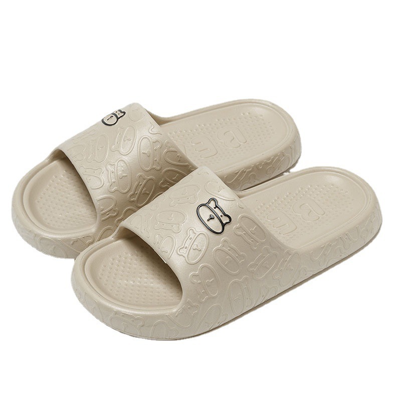 Picture of New Cartoon Sandals and Slippers for Women Summer Couple Wear Non-slip Thick Bottom Bathroom Bathing Hotel Slippers for Men Summer