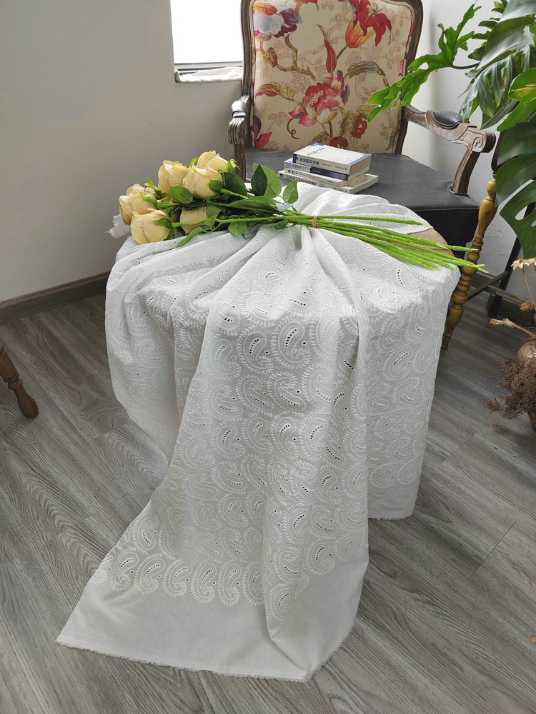 Picture of EG-1808052 9088 cotton embroidery punching embroidery lace carving embroidery