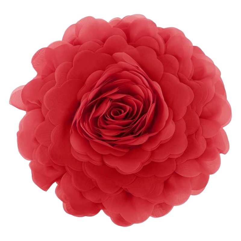 Princess Style Three-Dimensional Tulle Flower Pillow Case European Style Light Luxury Ins Style Bedroom Bedside Cushion Bay Window Pillow