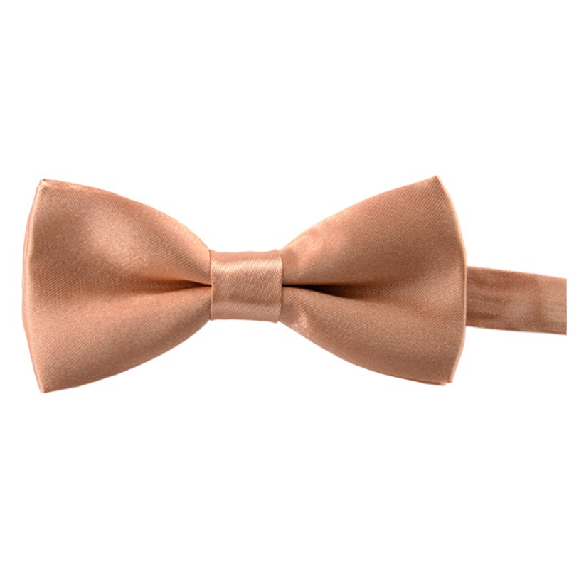 Korean Style Imitation Silk Bow Tie Men's and Children's Fashionable baby Solid Color Bow Tie Bow Tie Kindergarten Primary School Students Bow Tie
