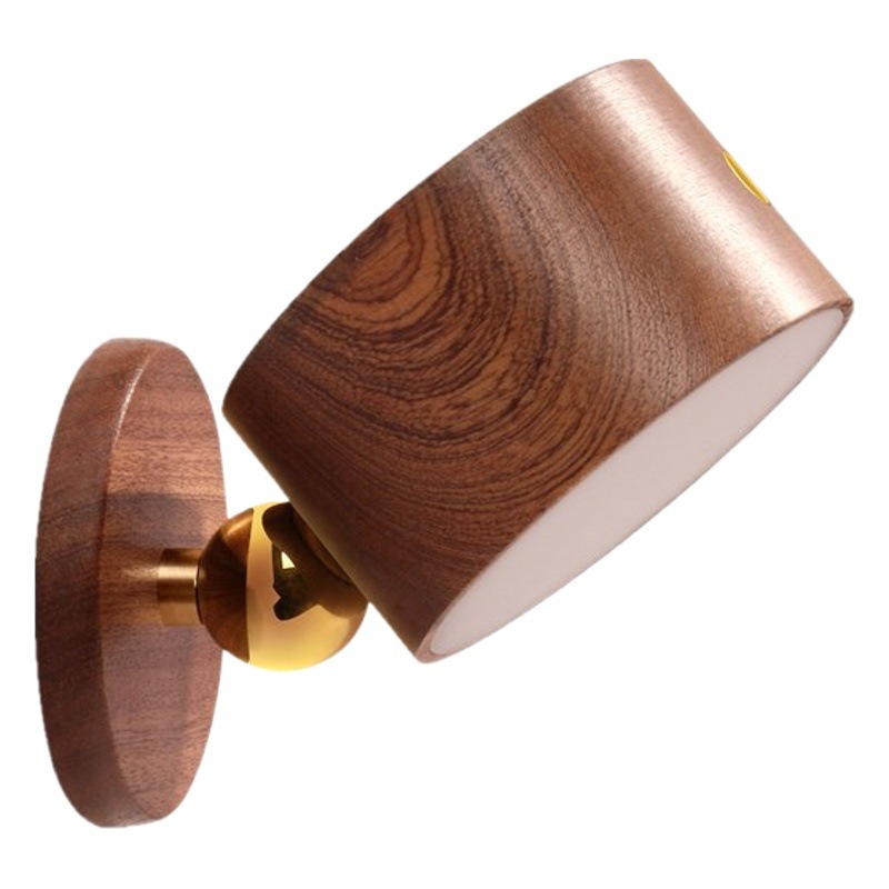 Casual Wooden Table Lamp USB Charging Touch Magnetic Suction Led Night Light for Feeding at Night, Eye Protection, Dimming Atmosphere Bedside Lamp