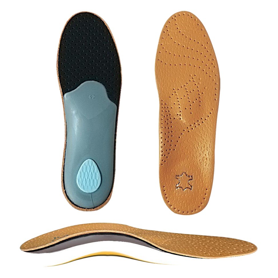 Insole New Leather Latex Corrective Insole Duck Foot Orthopedic Arch Support Insole Unisex