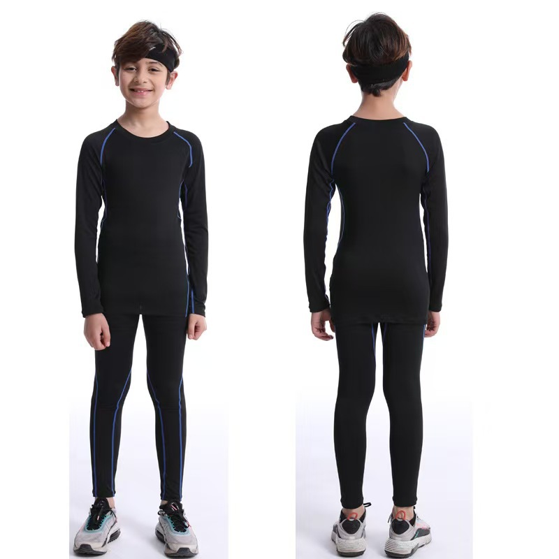 Picture of American Children's Tights Training Clothes Quick-drying suit Students Basketball Football Running Fitness Kids Sports Base