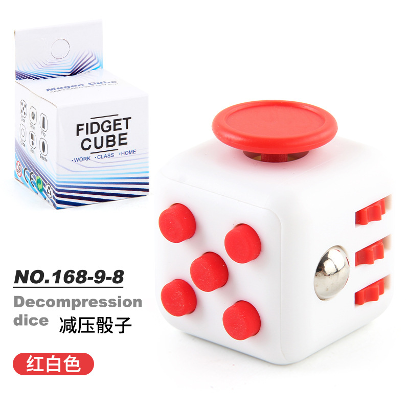 Picture of Cross-border New Strange Toy Decompression Rubik's Cube Vent Decompression Dice Press 6-sided Finger Rubik's Cube Source Factory