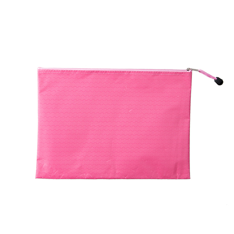 Picture of Oxford cloth football pattern zipper bag waterproof material file bag student tutorial bag a4 file bag printable logo