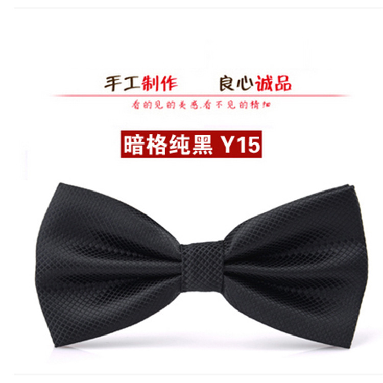 Picture of Bow tie men's wedding wedding groom best man Korean suit wine red red men's bow tie fashion
