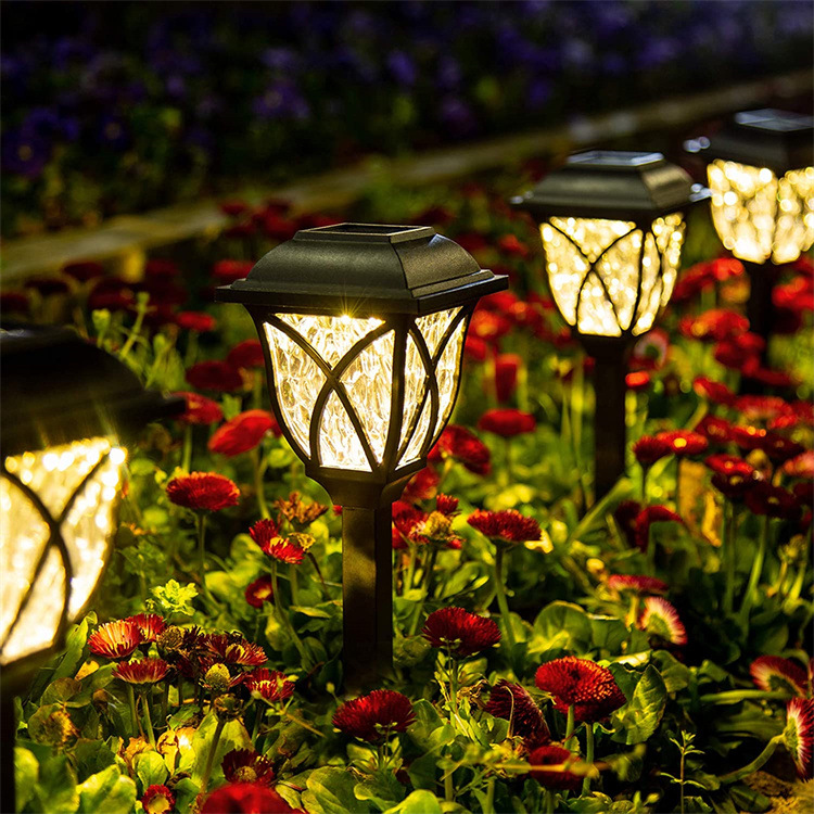 Outdoor Solar Lawn Grids Lamp, Courtyard Ground Lamp, Road Side Street Lamp, Projection Decorative Landscape Lamp
