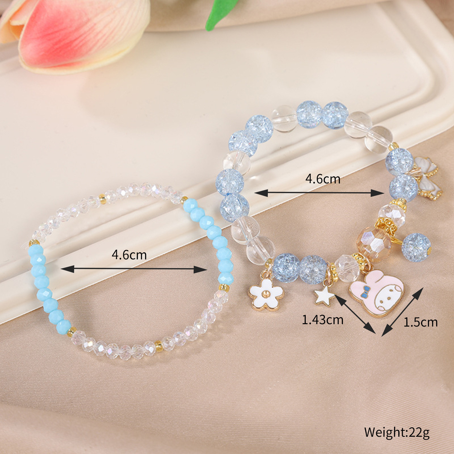 Picture of Children's Bracelet Bracelet Bracelet Beaded Crystal Women's Cute Students Girls' Bracelet Children's Gift