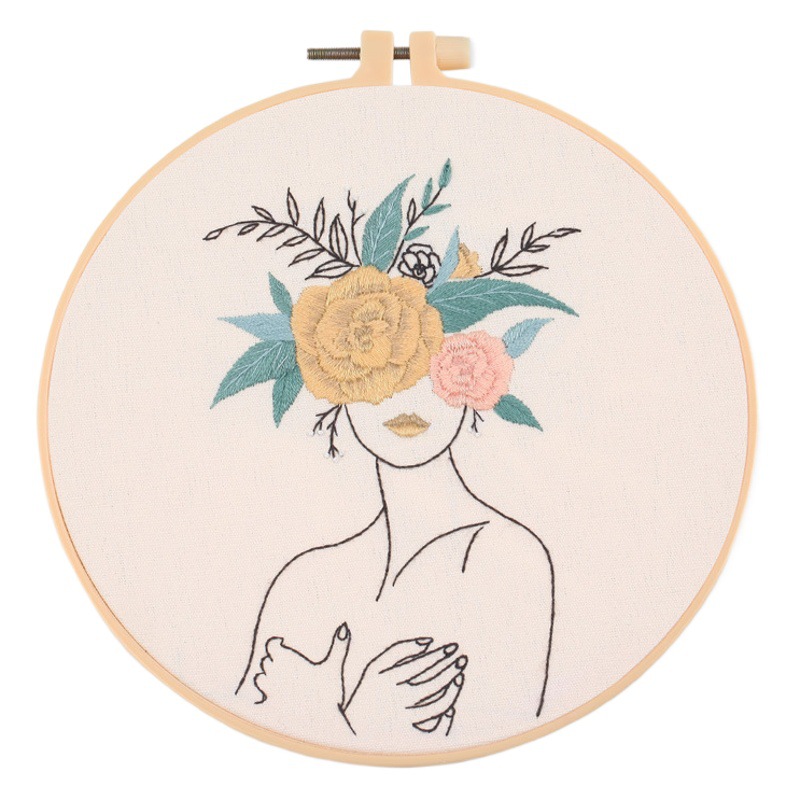 Xin makeup original body art embroidery diy material package Amazon cross-border English factory direct Su embroidery
