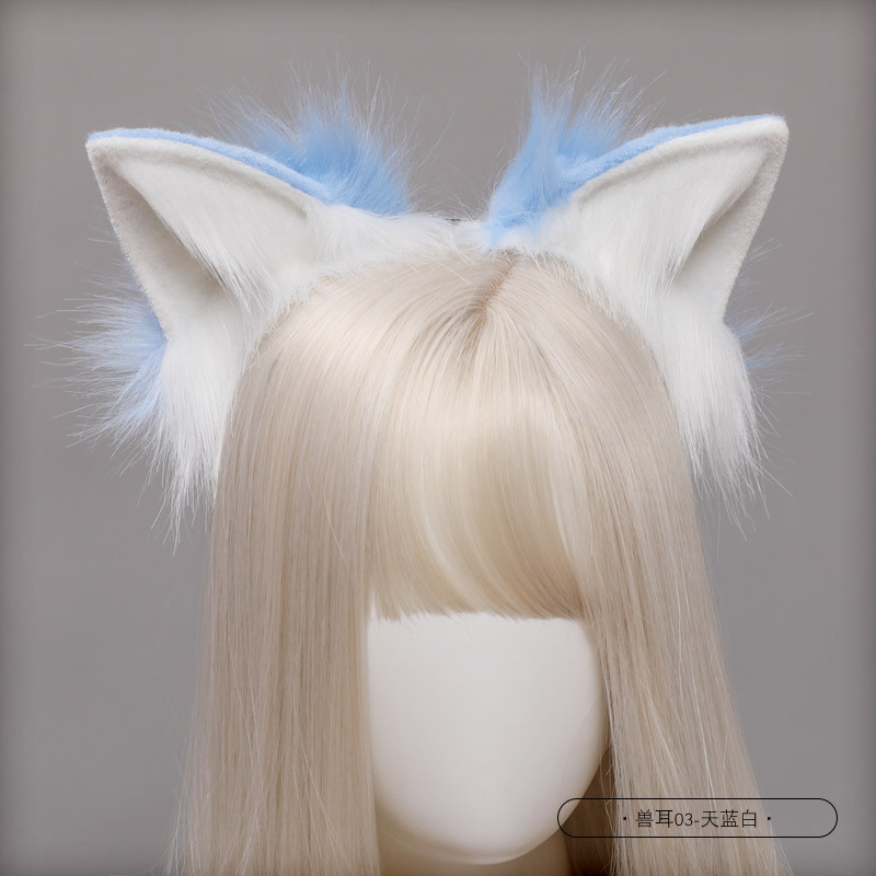 Picture of Handmade Simulated Animal Tail Cute Cosplay Dress up Comic Exhibition Fashion Accessories Handmade Plush Fox Tail