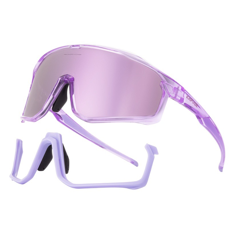 Kapvoe Cycling Glasses Polarized Photochromic Outdoor Windproof Sandproof Road Bike Gear Windproof
