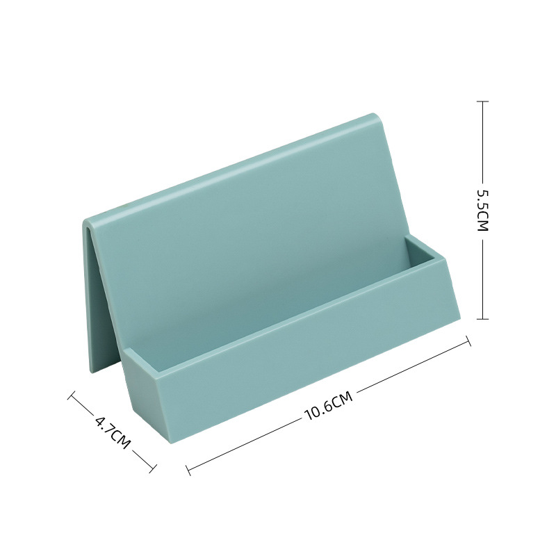 Picture of Creative card case card holder desktop business card storage box plastic wholesale business card display stand