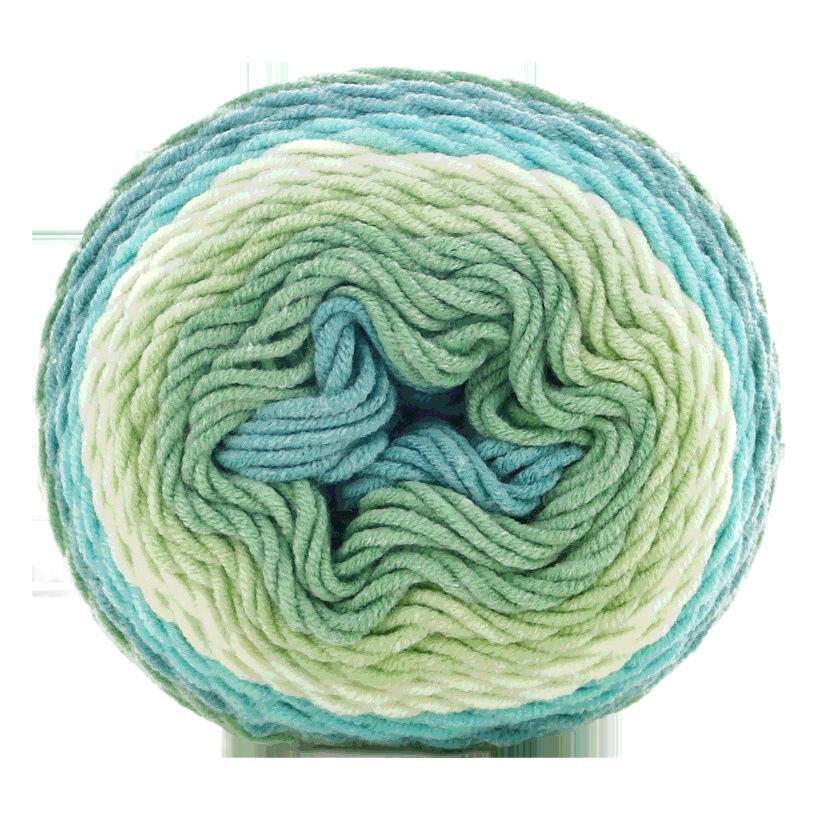 Snowball 5-Strand Milk Cotton Thread Rainbow Color Cake Ball Section Dyed Wool Handmade DIY Knitted Scarf Pillow Hook Blanket