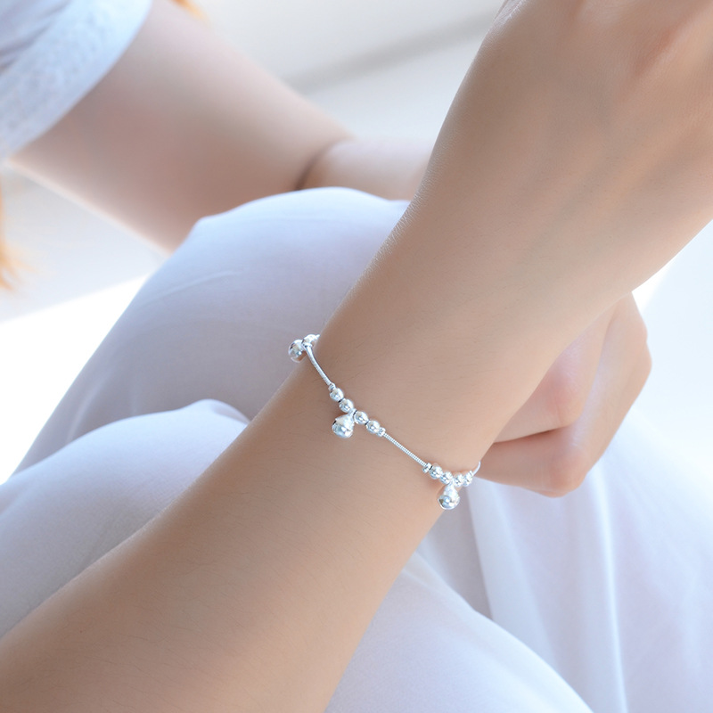 Picture of Genuine goods silver bracelet fashionable Korean style simple cute three Bell foot decoration elegant all-match anklet stall jewelry