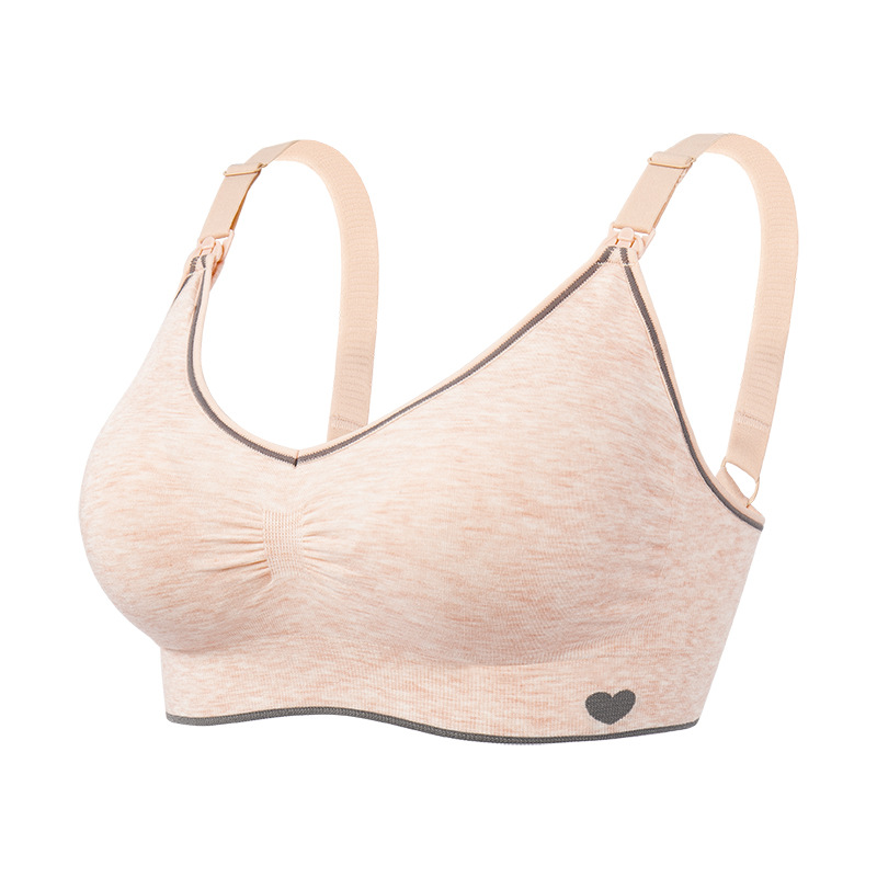 Picture of Modal Seamless Nursing Bra New Black Breathable Maternity Bra Elastic Large Sleep Bra Foreign Trade Cross-Border