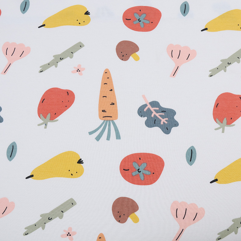 Picture of Baby Fabric 40S Cotton Printed Cotton Wool Knitted Double-sided Fabric Fabric Home Clothes Baby Clothes Fabric