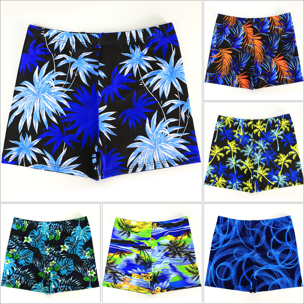 New boxer swimming trunks men's fashion printing casual quick-drying Hot Spring Holiday Beach swimming pool swimming trunks