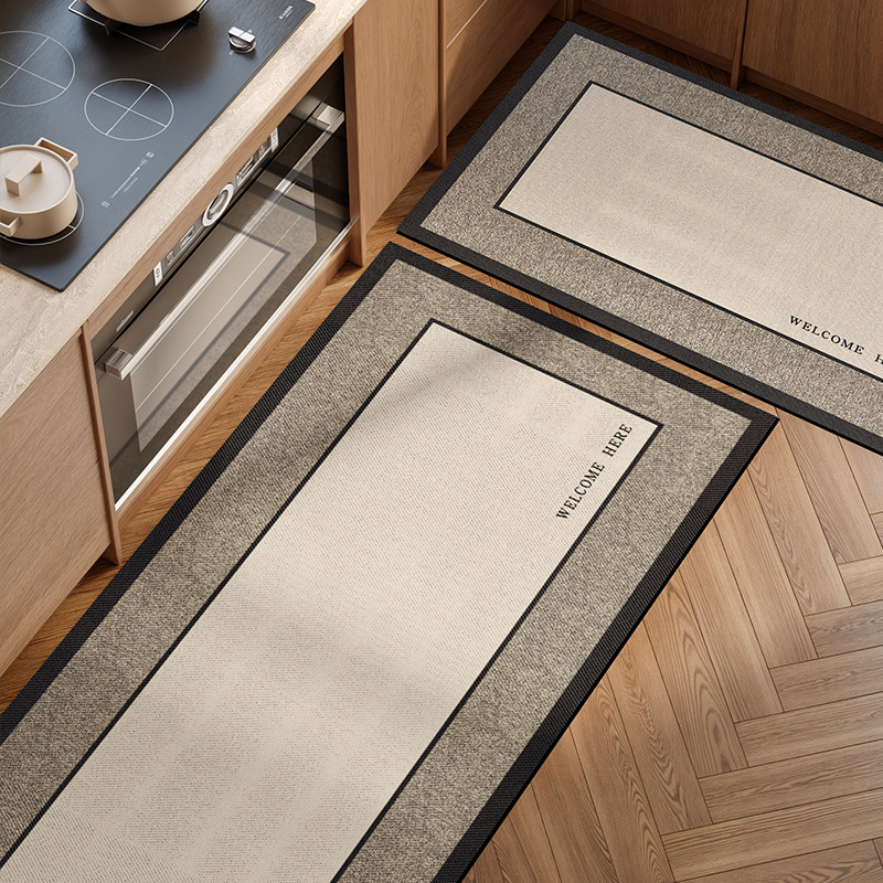 Picture of Kitchen Floor Mat Water Absorbent Oil-proof Light Luxury High-level Wash-free Diatom Mud Non-slip Mat Household Door Mat