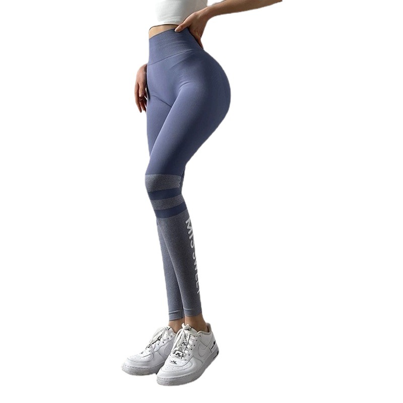 Internet celebrity peach hip fitness pants women's tight pants stretch hip lifting yoga pilates high waist belly contracting quick-drying hip pants