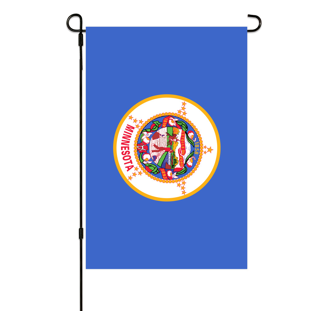 Wholesale Minnesota garden flag yard lawn decoration banner double-sided polyester garden flag