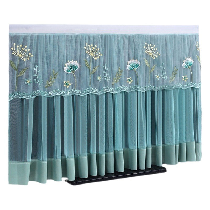 New Tv Dust Cover Does Not Take Off Lace Fabric Desktop Wall-Mounted Lcd 75inch Tv Cover Cover When Turned on