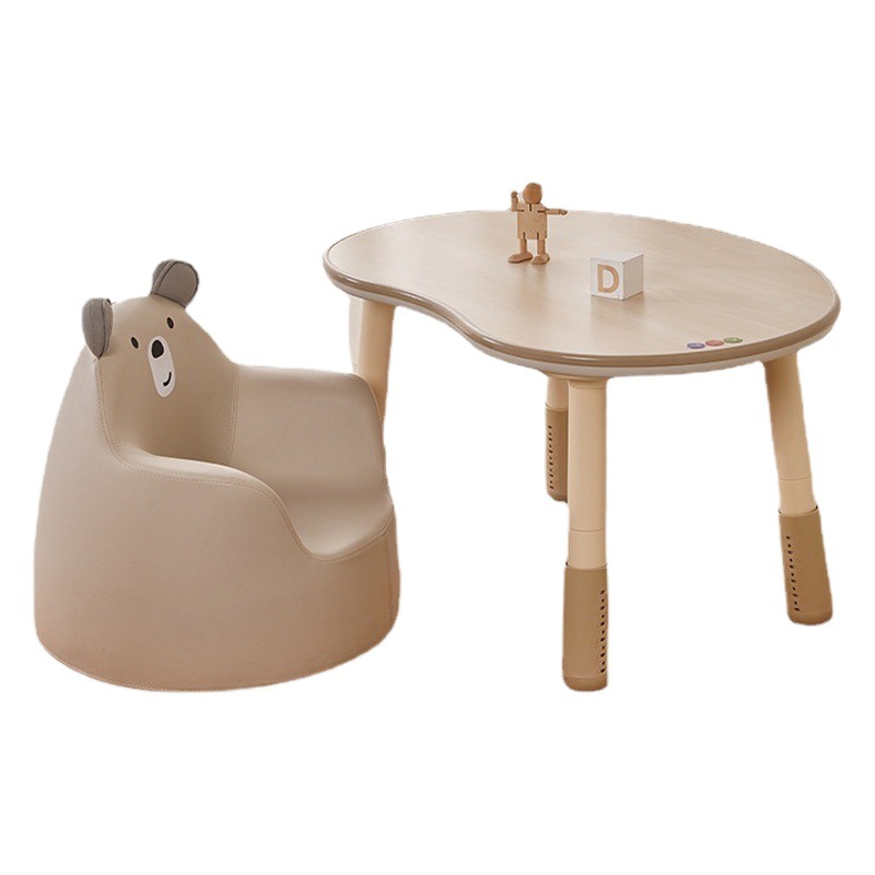 e0 grade thickened children's peanut table desk adjustable height early education table baby learning reading table sofa chair