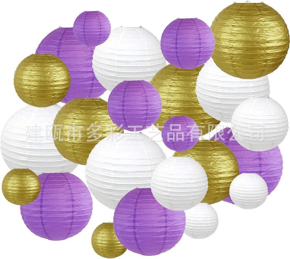 Factory supply each size color paper lantern festival decoration wedding wedding celebration worker Lantern