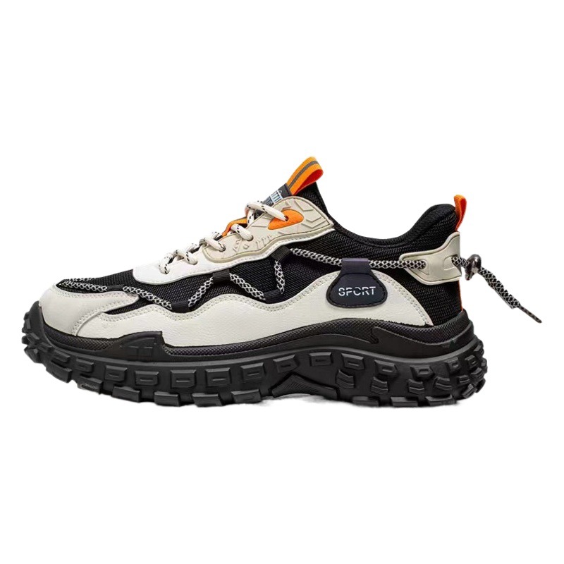 Popular Men's Shoes, Spring and Summer Breathable Mesh Shoes, Versatile Men's Sports Shoes, Casual Running Thick-Soled Tire Dad Shoes