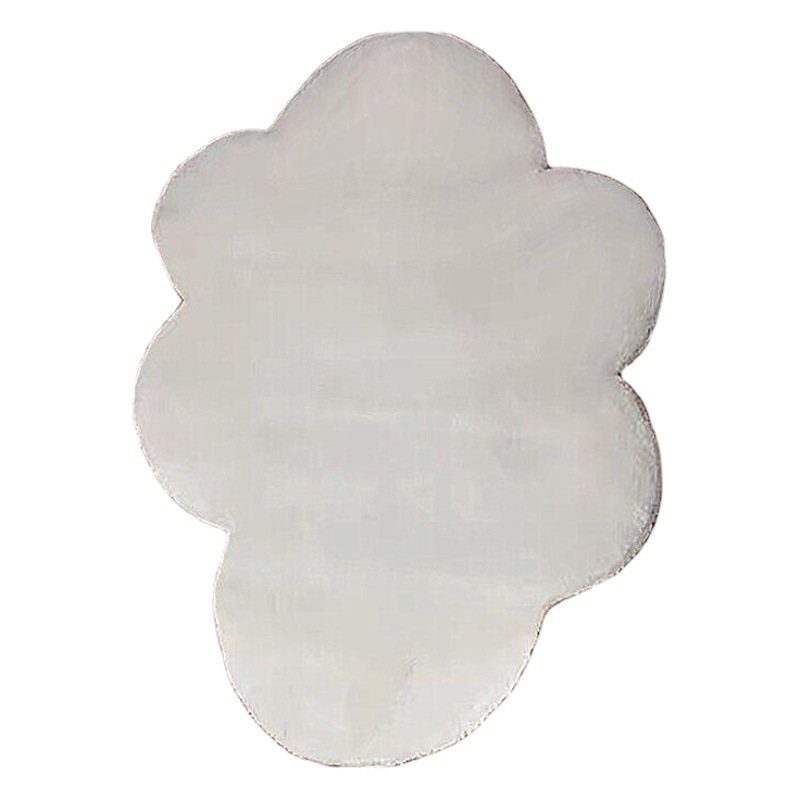 Nordic ins Carpet Korea Cute White Cloud Mat Plush Children's Room Bedroom Bedside Mat Photo Props