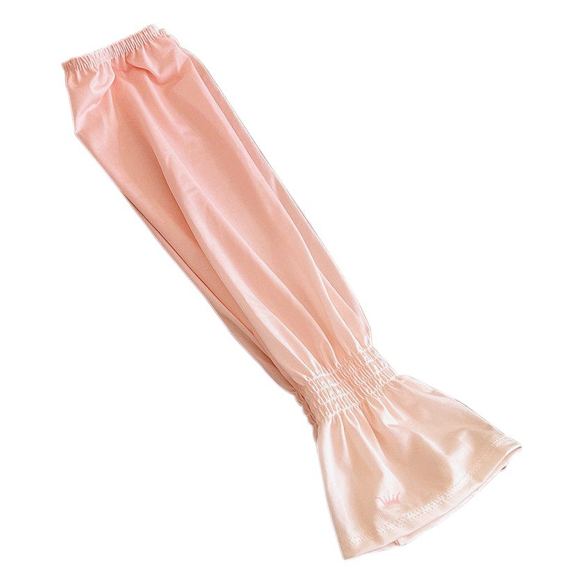 Summer Loose Ice Silk Sleeves Outdoor Driving Sun Protection Gloves Physical Sun Protection Hand Sleeves Korean Versatile Fashion Ice Sleeves