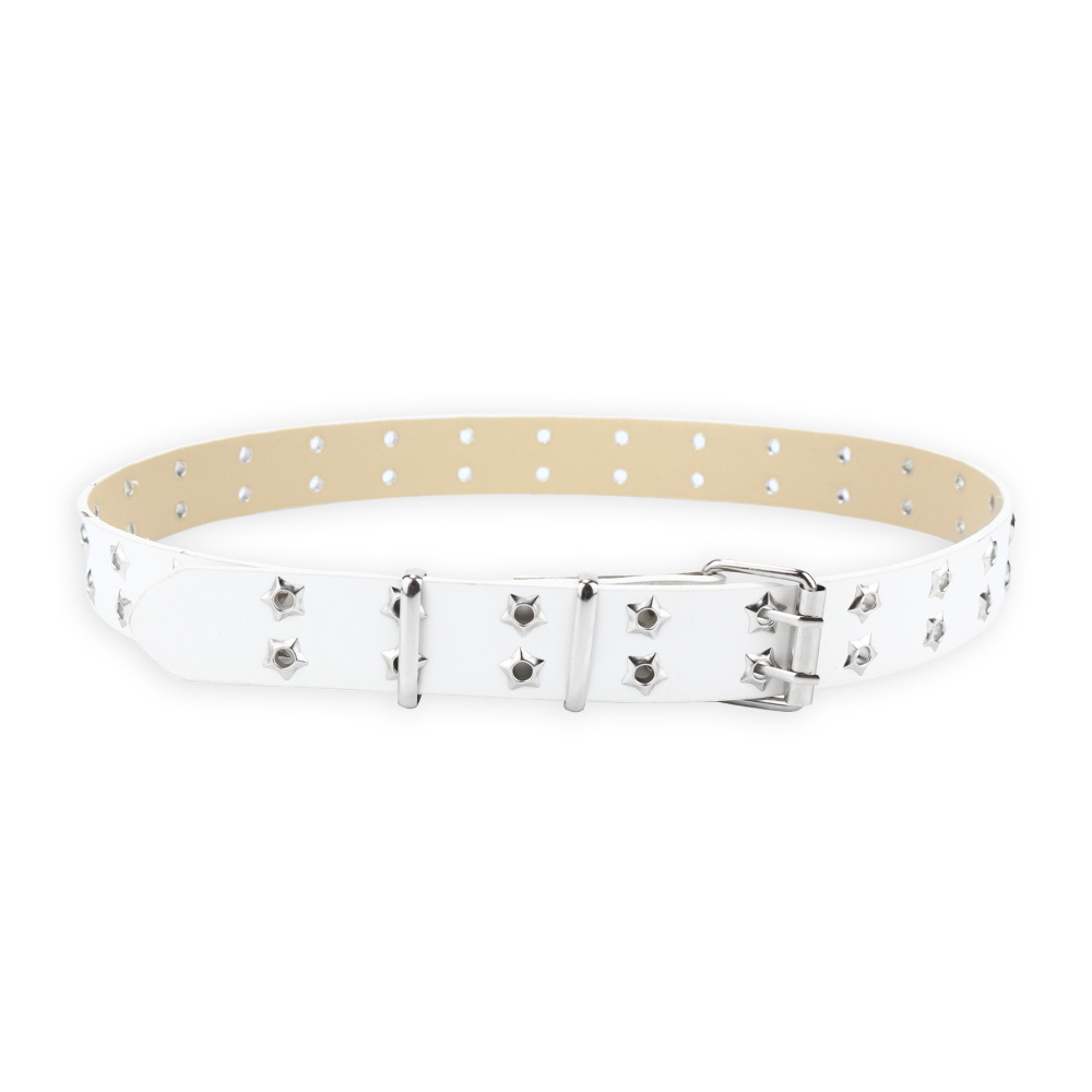 Picture of Cross-border punk belt women's decorative all-match y2k niche design pink chain jeans with eye belt
