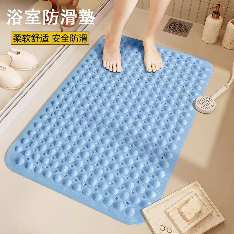PVC bathroom anti-slip mat toilet shower bath silicone mat bathtub anti-fall anti-slip absorbent mat