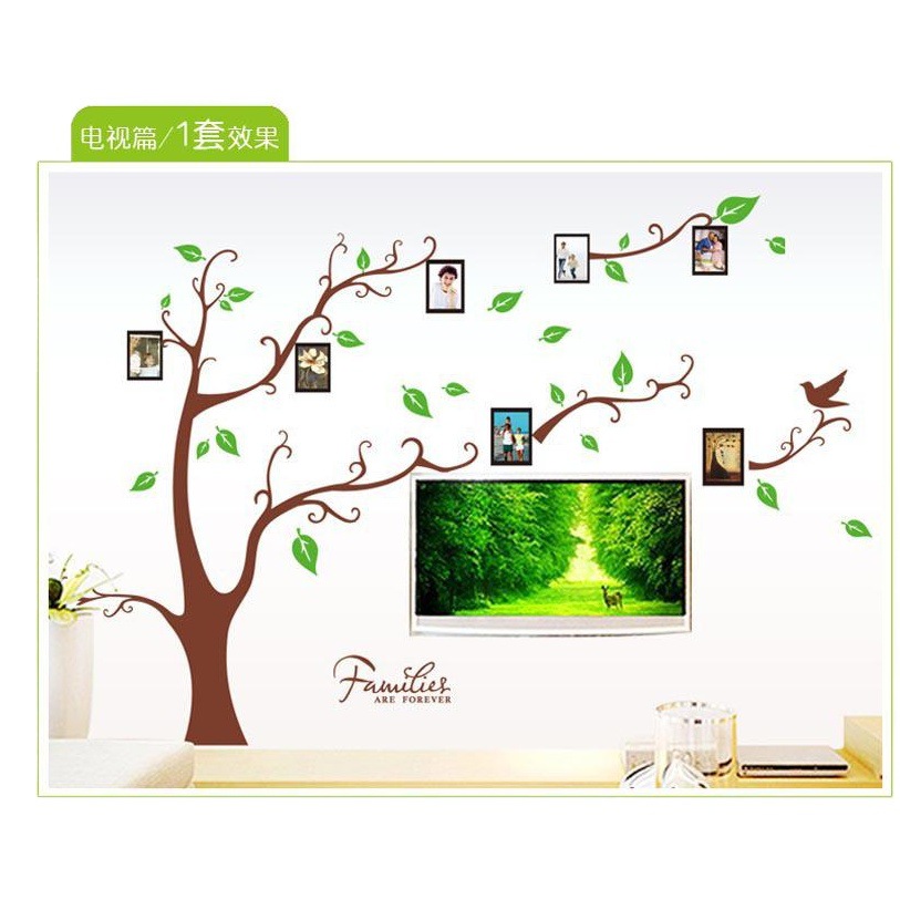 Living room TV wall sofa background culture wall stickers bedroom photo stickers AY9063 wish wall wishing tree