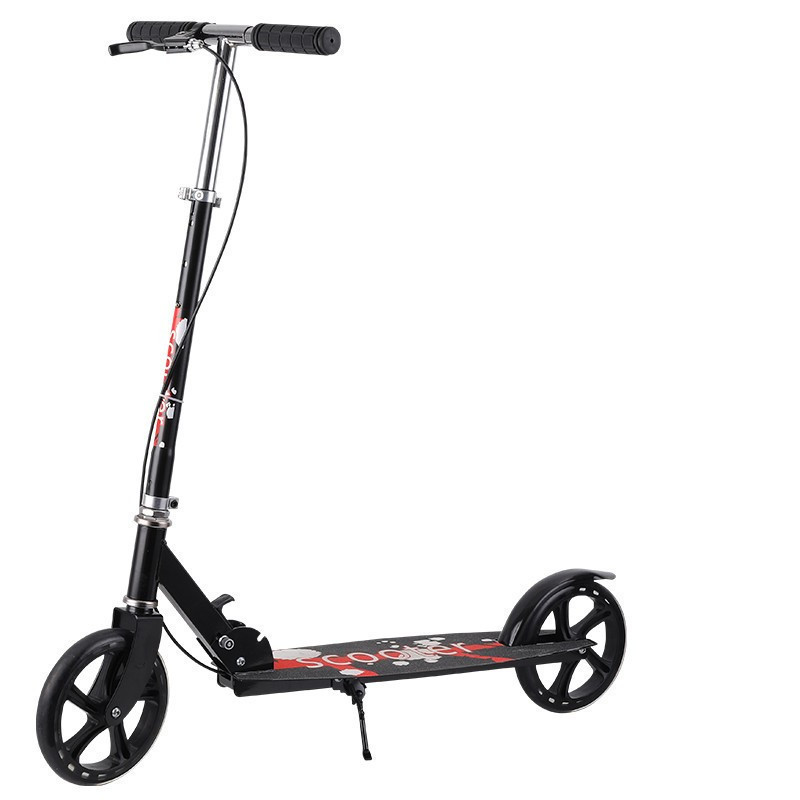 Picture of Scooter adult Scooter Youth big wheel two wheel two wheel foldable city adult hand brake for walking