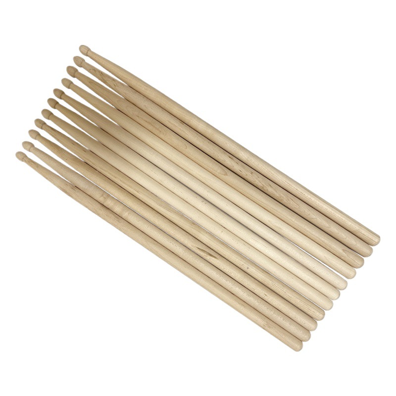 Maple Drumsticks 5A/7A Jazz Drum Set Drumsticks 5B/2B for Adults and Children Practice Maple Durable