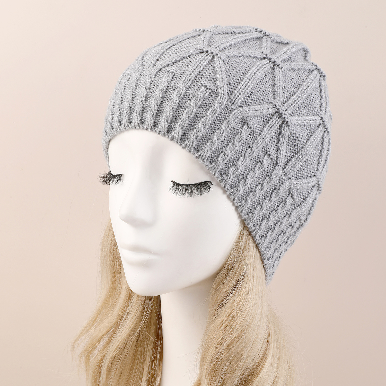 Picture of Single-Layer Twist Pullover Hat Autumn and Winter New Cross-Border Knitted Wool Pile Hat for Men and Women, Warm and Fashionable Ear Protection Hat
