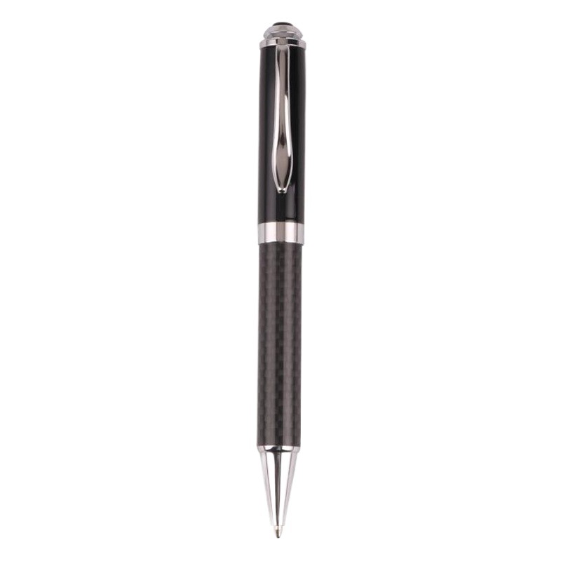 Factory wholesale multi-color carbon fiber metal rotating ballpoint pen business advertising pen gift oil pen printed LOGO