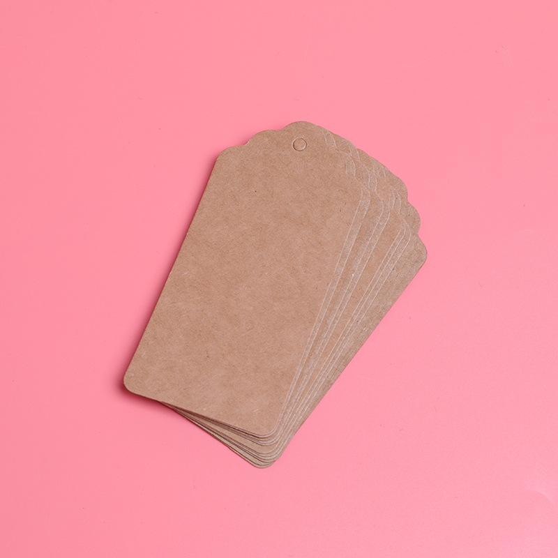 Cross-border distribution DIY blank graffiti kraft paper hanging label long hanging label a generation of hair