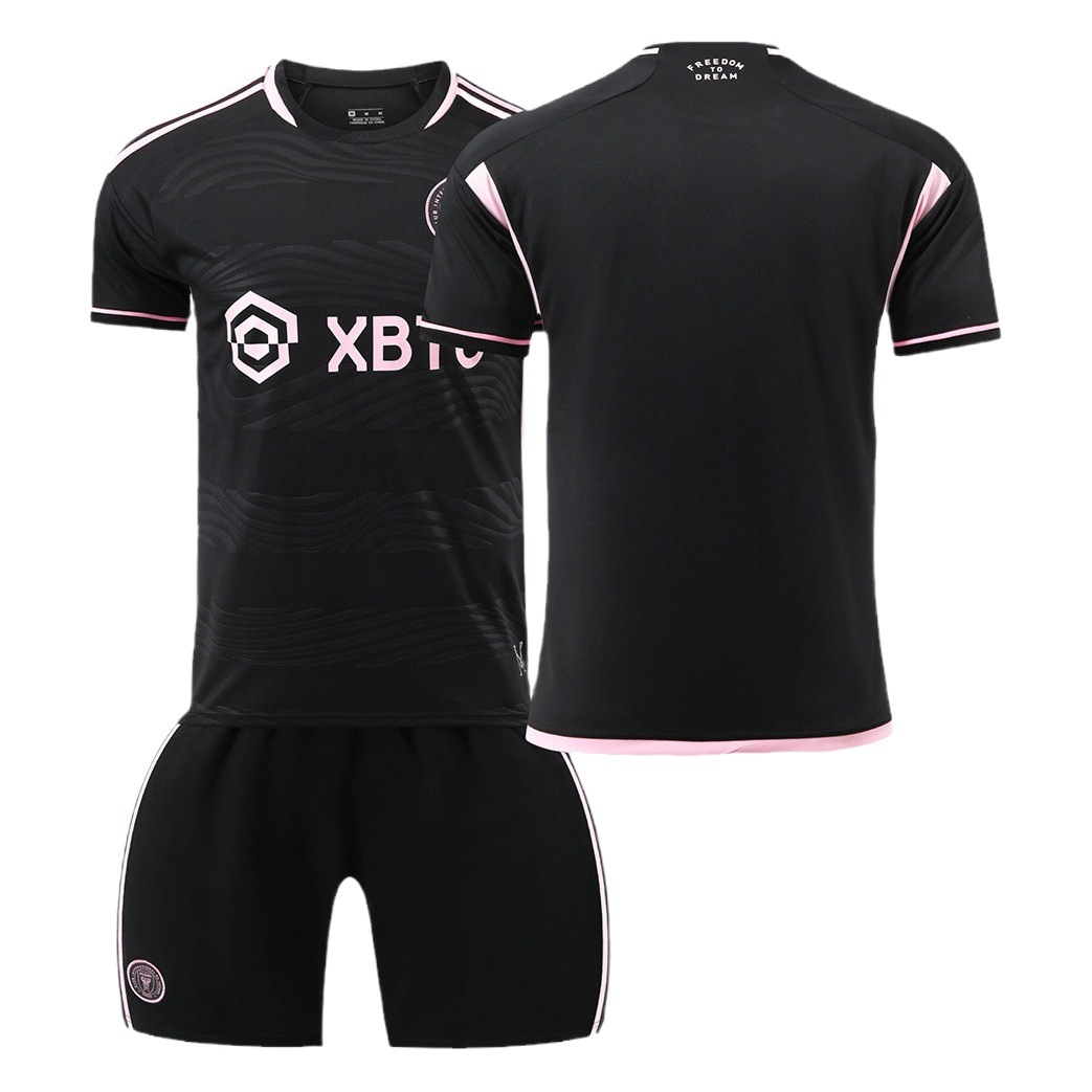 2324 Miami jersey No. 10 Massey major league football uniform home and away black pink suit with socks