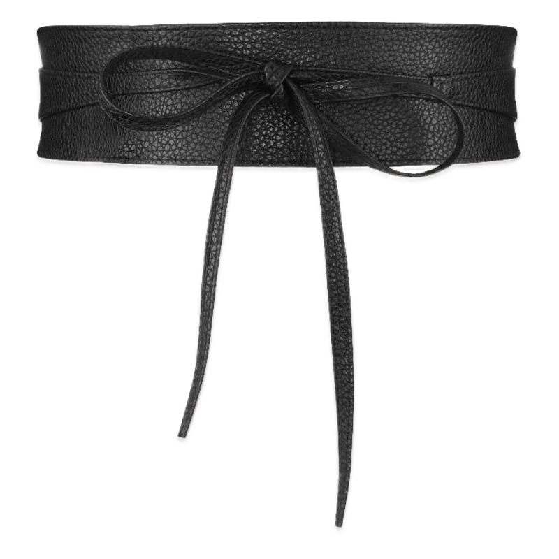 Simple Fashion Women's Wide Belt Decorative dress Coat Shirt Tie Band Tie Waist Bow Ribbon
